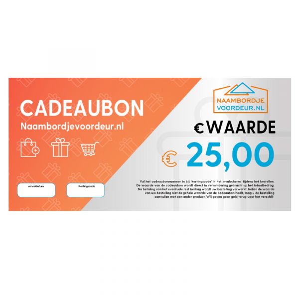 Webshopgiftcard naambordje