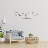 Sticker voor je woonkamer op de muur met tekst Wall of Fame