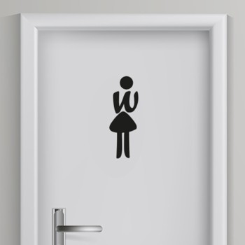 Toilet Sticker | Naambordjevoordeur.nl