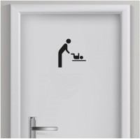 Toilet sticker Verschoning baby 5