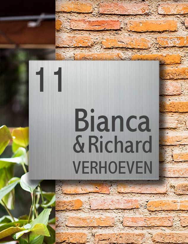 Naamplaat voordeur